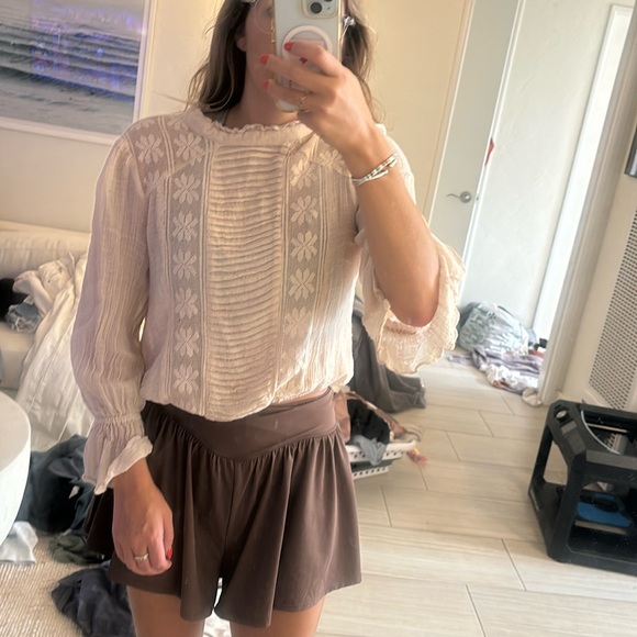 Free people boho blouse in blush - Picture 6 of 6